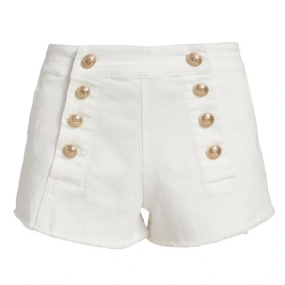 GENERATION LOVE White Eden Denim Sailor Shorts